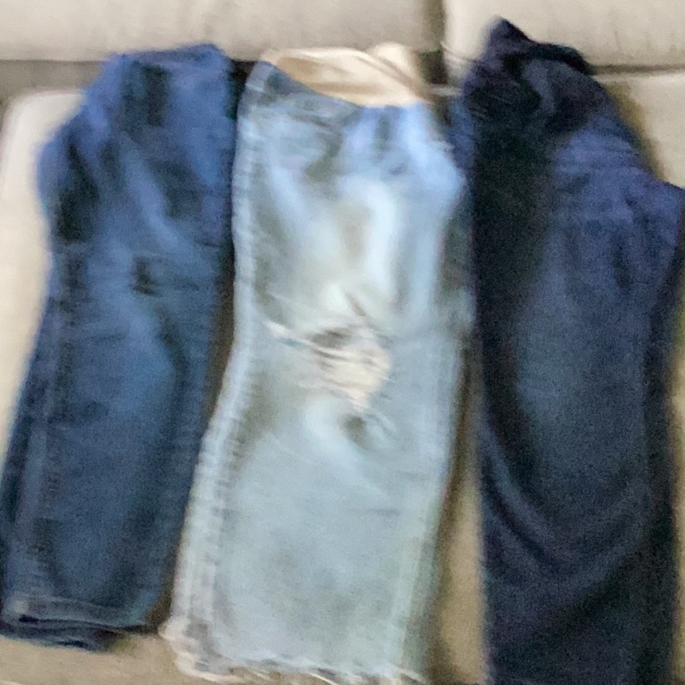 Three pairs of maturity jeans from indigo blue hardly been worn size large